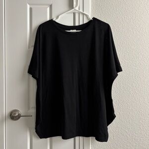 H&M black oversized short sleeve tee (size S)